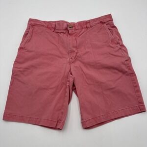 Vineyard Vines Shorts Mens 32 Pink Performance Breaker 8" Inseam Stretch Faded